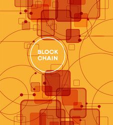 Blockchain cryptocurrency template vector