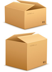 Cardboard Boxes for Shipping Vector Image