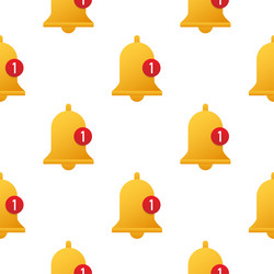 notification bell icon for incoming inbox message vector image