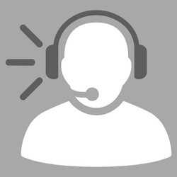 operator message icon vector image