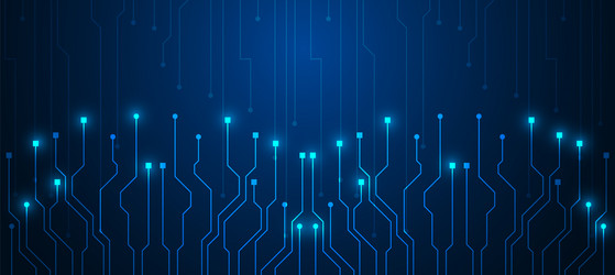technology background with hi-tech digital data vector image