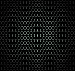 Black Hexagonal Pattern Background vector image