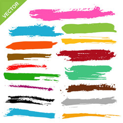 Green brush strokes Royalty Free Vector Image - VectorStock