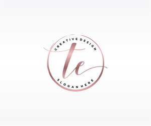 Elegant Initial Letter 'T' Logo with Circle Vector Image