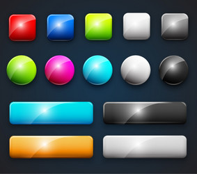 Modern Web Buttons vector image