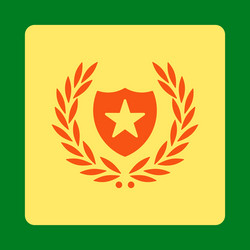 shield icon from award buttons overcolor set vector image
