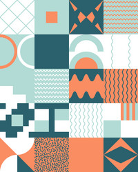 vertical layout poster design wth abstract vector image