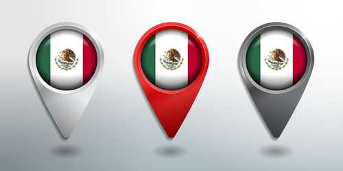 3d pointer tag and location marker with round vector image