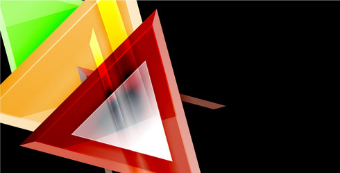 3d triangular minimal abstract background vector image
