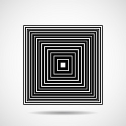 abstract square of lines design element vector