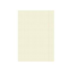 notebook page template isolated white background vector image