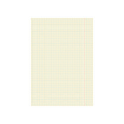 notebook page template isolated white background vector