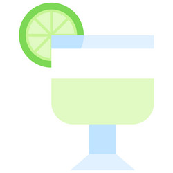 Pisco sour cocktail icon alcoholic mixed drink vector