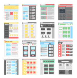 Elements web design Royalty Free Vector Image - VectorStock