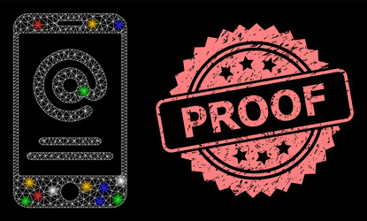 distress proseal and net smartphone address vector image