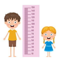 height measure for children Vector Image