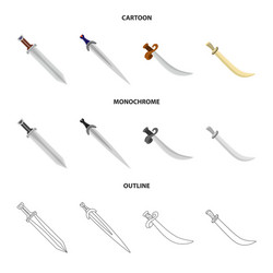 isolated object of game and armor logo collection vector image