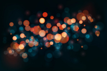 realistic bokeh lights background design vector