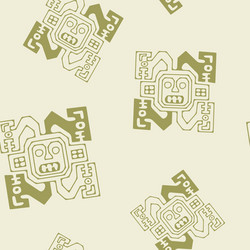 seamless pattern with peruvian indians art vector