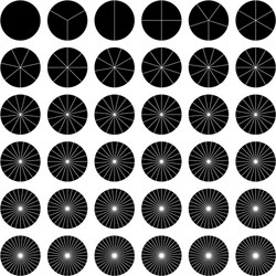 segmented circle pie graph chart infographics vector image