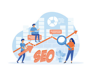 seo search engine optimization for website vector