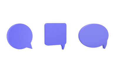 set of empty colored text bubbles in various vector image