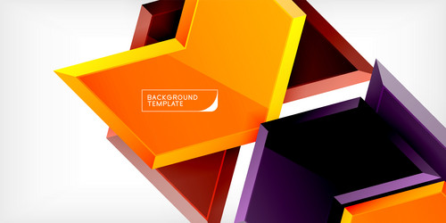technology dynamic arrow geometric background vector image