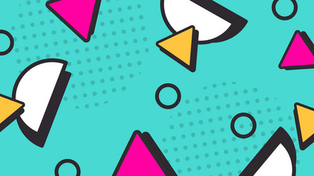 Abstract geometric background with vibrant shapes Vector Image