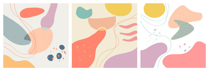 hand drawn various shapes and objects doodle vector image