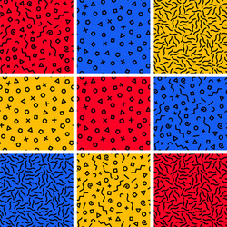 seamless abstract geometric pattern vector image