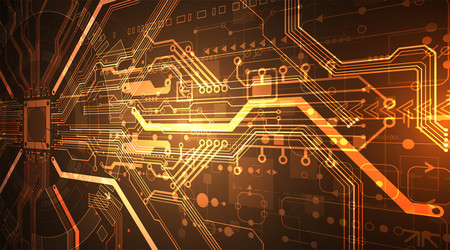abstract background on technological vector image