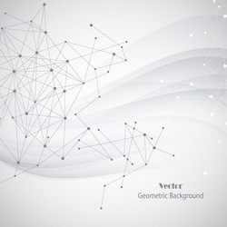 abstract geometric background with connected lines vector image