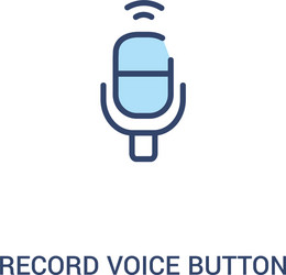 record voice button concept 2 colored icon simple vector image