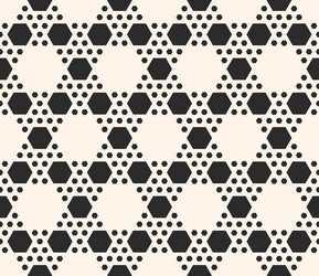 geometric seamless pattern with hexagonal grid vector image