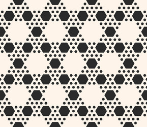 Geometric seamless pattern with hexagonal grid vector