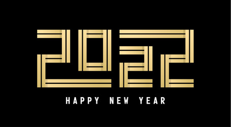 Happy new year 2022 with numbers sport style vector