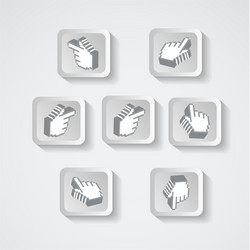 set of pointers in the form pixels vector image