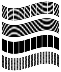 warped distorted rectangles vertical horizontal vector image