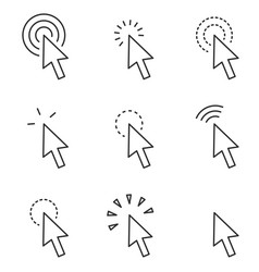 cursor icon for graphic design projects vector image