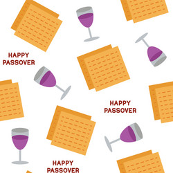 passover seamless pattern background vector image