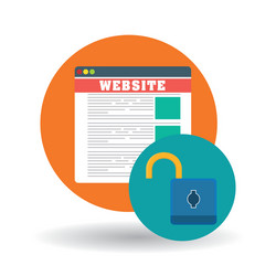 security system design technology vector image