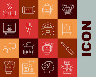 set line robot screwdriver user manual electric vector image