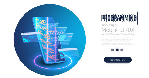 Software Development Coding Concept vector image