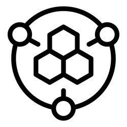 blockchain network showing decentralized ledger vector image