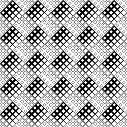 black and white diagonal square pattern background vector image