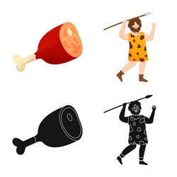 isolated object evolution and neolithic symbol vector image