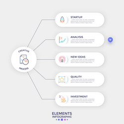 Modern infographic template vector