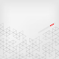 abstract technology background with color triangle vector image