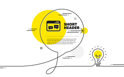 browser window icon chat speech bubbles vector image