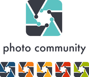 camera objective shutter icon vector image